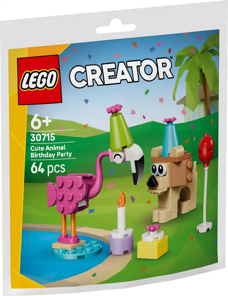 Bild 1 von LEGO CREATOR »Tierischer Geburtstag« Bauset 30715, 64-teilig