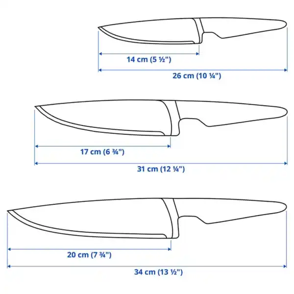 Bild 3 von VÖRDA Messer 3er-Set
