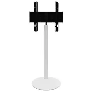 Mid.you Tv-Rack, Weiß, Metall, 45x100x45 cm, schwenkbar, Kabeldurchlass, Wohnzimmer, TV Möbel, TV-Racks