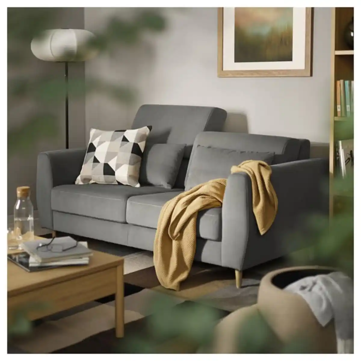 Bild 4 von SLATORP 2er-Sofa, Hakebo dunkelgrau
