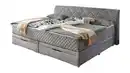 Bild 1 von Boxbett 240 x 200 cm grau mit Bettkasten - KUFSTEIN