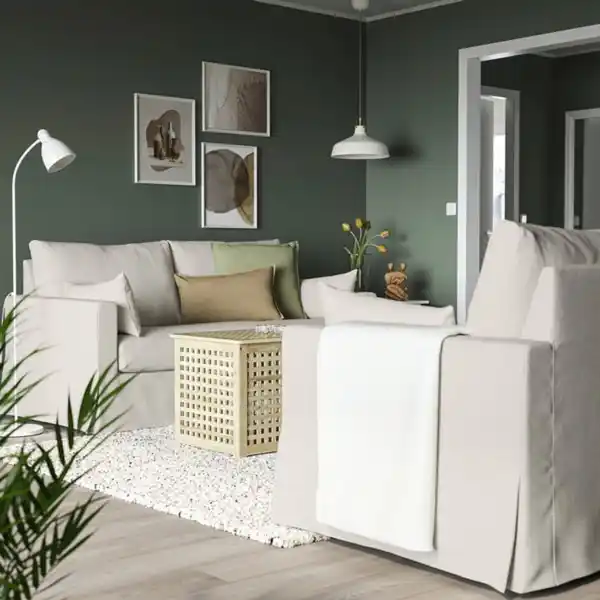 Bild 3 von HYLTARP 2er-Sofa, Gransel natur