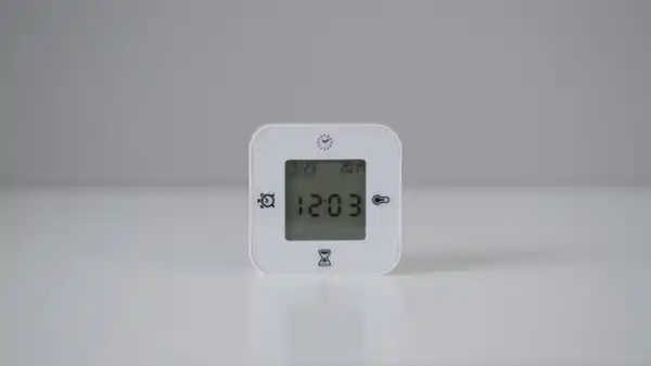Bild 2 von KLOCKIS Uhr/Thermometer/Wecker/Timer, weiß, 7x7 cm