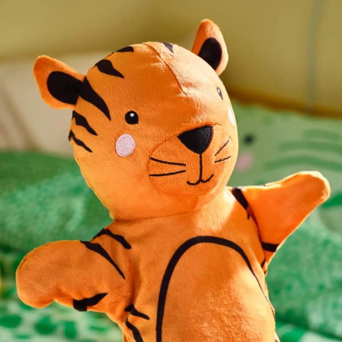 Bild 4 von NATTHÄGER Handpuppen-Set, 3-tlg., Krokodil Zebra/Tiger bunt