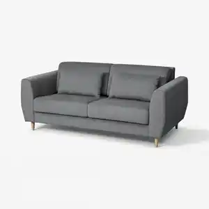 SLATORP 2er-Sofa, Hakebo dunkelgrau