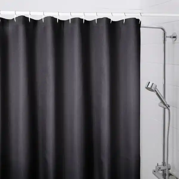 Bild 3 von BORSTALOE Duschvorhang, schwarz, 180x200 cm