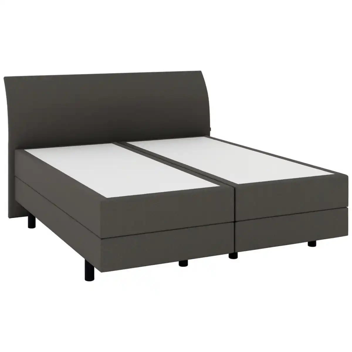 Bild 1 von Musterring Boxspringbett, Dunkelgrau, Kunststoff, H3, 7-Zonen, Höhe ca. 22 cm, 180x200 cm, Dgm, Über- und Sondergrößen erhältlich, gepolstertes Kopfteil, Stoffauswahl, Matratze in verschiedenen