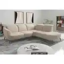 Bild 1 von Sit & More Ecksofa ZOE E, Sand, Metall, 5-Sitzer, Ottomane rechts, L-Form, 300x267 cm, Goldenes M, Oeko-Tex® Standard 100, Made in Europe, DGM-Klimapakt, Rücken echt, Armteil links, Wohnzimmer, Sof
