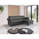 Bild 1 von Sit & More Ecksofa Glendale E, Dunkelgrau, Metall, 4,5-Sitzer, Ottomane rechts, L-Form, 253x166 cm, Goldenes M, Oeko-Tex® Standard 100, Made in Europe, DGM-Klimapakt, Rücken echt, Armteil links, re