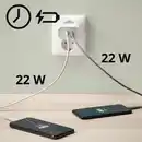 Bild 2 von SJÖSS Ladegerät mit 2 USB-Ausgängen, 45 W, schnell laden