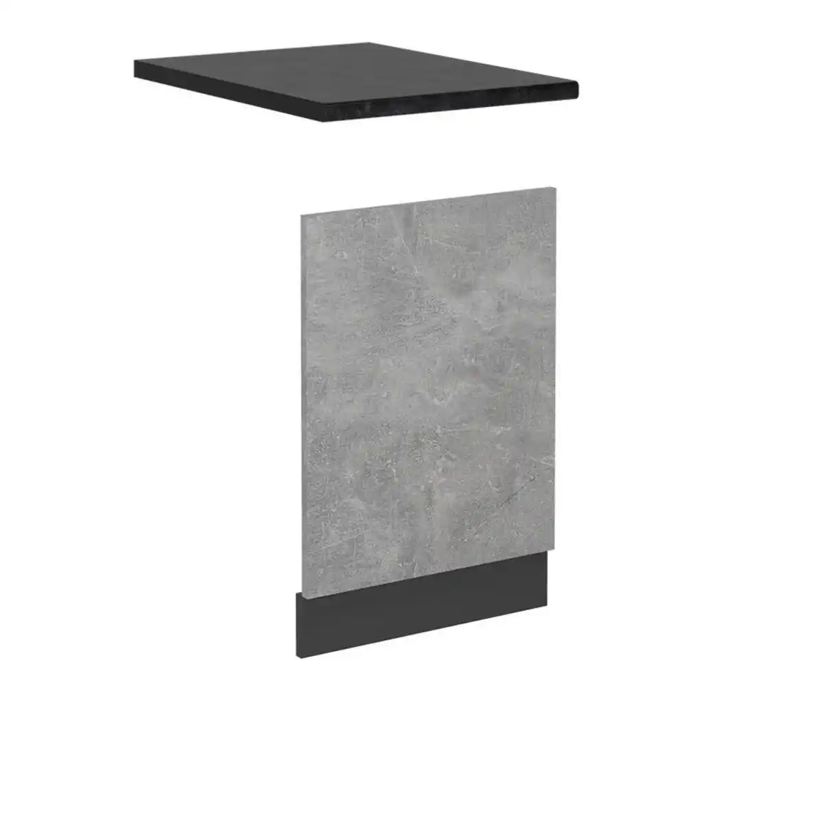 Bild 1 von Vicco Frontblende, Grau, Anthrazit, Holzwerkstoff, Rechteckig, 45x67.4x60 cm, Küchen, Küchenmöbel, Küchenschränke, Küchenunterschränke