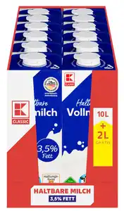 K-CLASSIC H-Vollmilch, 3,5 % Fett, 1-l-Packg.