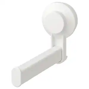 TISKEN Toilettenpapierhalter mit Saugnapf, weiß