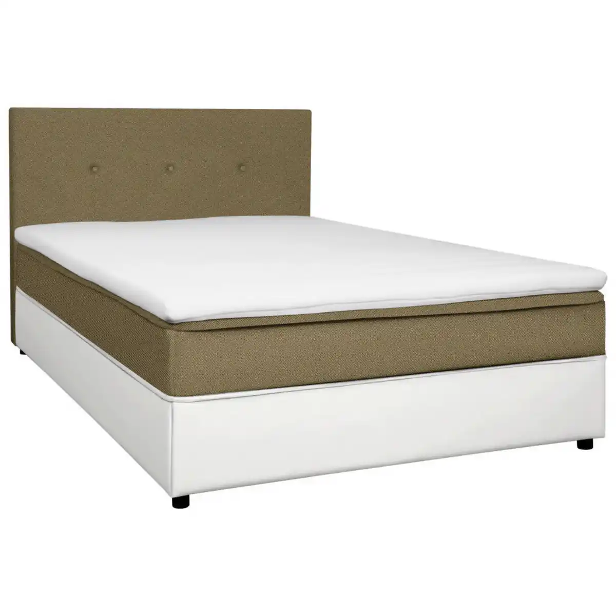 Bild 1 von Boxxx Boxbett, Gelb, Weiß, Holz, H2, Höhe ca. 19 cm, 180x200 cm, gepolstertes Kopfteil, Stoffauswahl, Topper durchgehend, in verschiedenen Größen erhältlich, Schlafzimmer, Betten, Doppelbetten