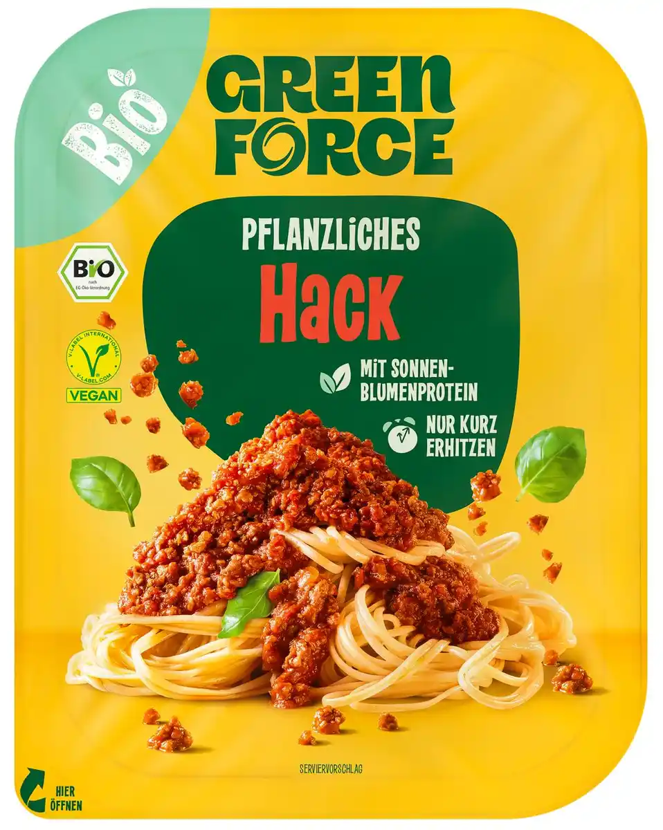 Bild 1 von GREENFORCE Veganes Bio-Hack, 180-g-Packg.