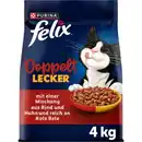 Bild 1 von Felix Doppelt Lecker Trockenfutter Katze  Rind und Huhn, reich an Rote Bete 4 kg