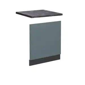 Vicco Frontblende, Blaugrau, Anthrazit, Holzwerkstoff, Rechteckig, 60x57.2x60 cm, Küchen, Küchenmöbel, Küchenschränke, Küchenunterschränke