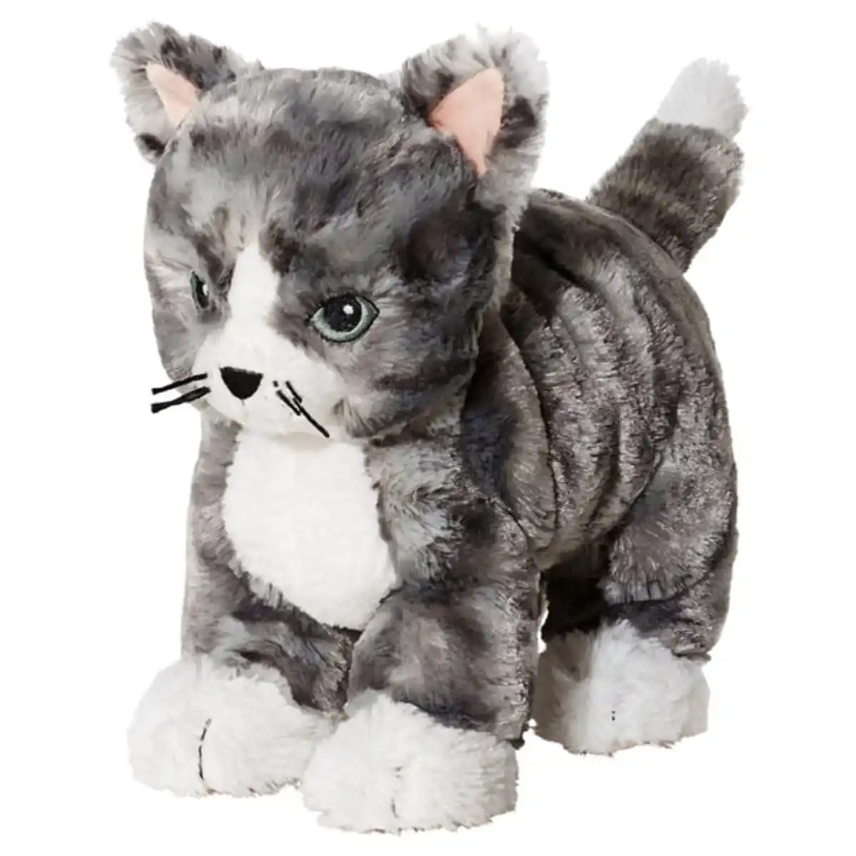 Bild 1 von LILLEPLUTT Stofftier, Katze grau/weiß