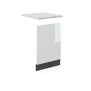 Vicco Frontblende, Weiß Hochglanz, Anthrazit, Holzwerkstoff, Rechteckig, 45x67.4x60 cm, Küchen, Küchenmöbel, Küchenschränke, Küchenunterschränke