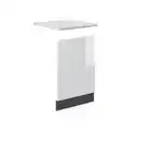 Bild 1 von Vicco Frontblende, Weiß Hochglanz, Anthrazit, Holzwerkstoff, Rechteckig, 45x67.4x60 cm, Küchen, Küchenmöbel, Küchenschränke, Küchenunterschränke