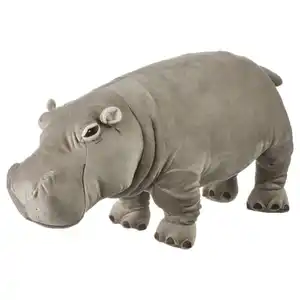 SANDLÖPARE Stoffspielzeug, Nilpferd/grau, 56 cm