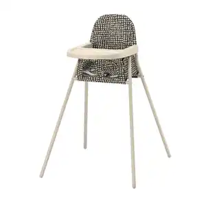 SANDKATT Kinderhochstuhl mit Tablett, beige/anthrazit