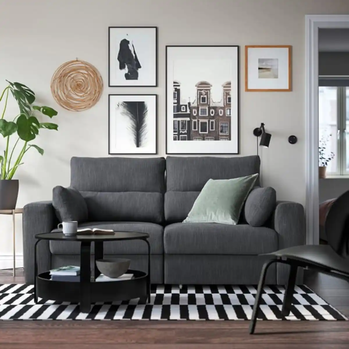 Bild 4 von ESKILSTUNA 2er-Sofa, Hillared anthrazit