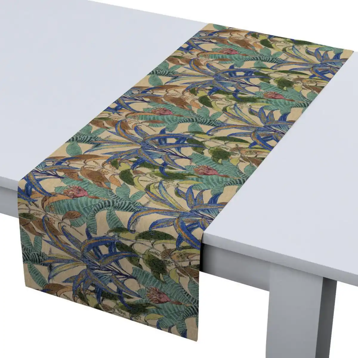 Bild 1 von Dekoria Tischläufer, Grün, Blau, Textil, 40x130 cm, Oeko-Tex®, Wohntextilien, Tischwäsche, Tischläufer