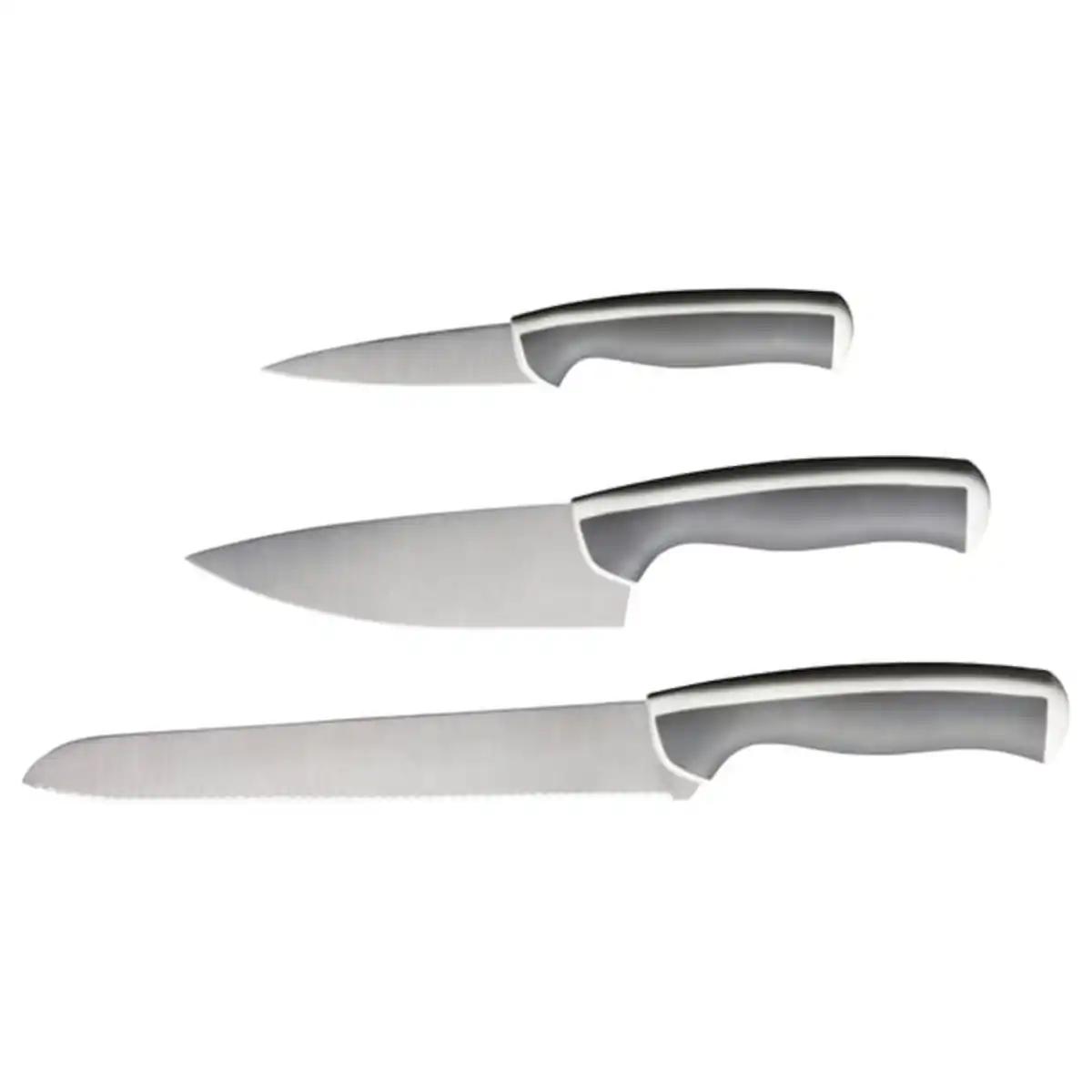 Bild 1 von ÄNDLIG Messer 3er-Set, hellgrau/weiß