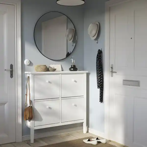 Bild 2 von GULLABERG Schuhschrank 4 Fächer, weiß, 105x22x107 cm