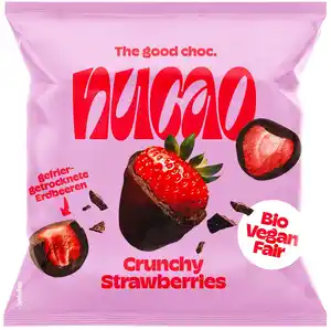 NUCAO Crunchy Strawberries, 50-g-Packg.