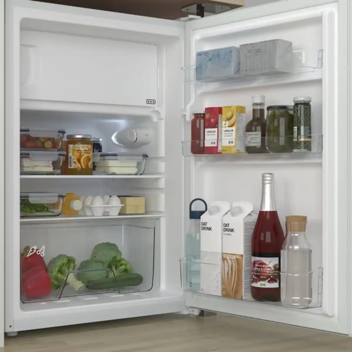 Bild 4 von LAGAN Kühlschrank mit Gefrierfach, frei stehend/weiß, 97/16 l
