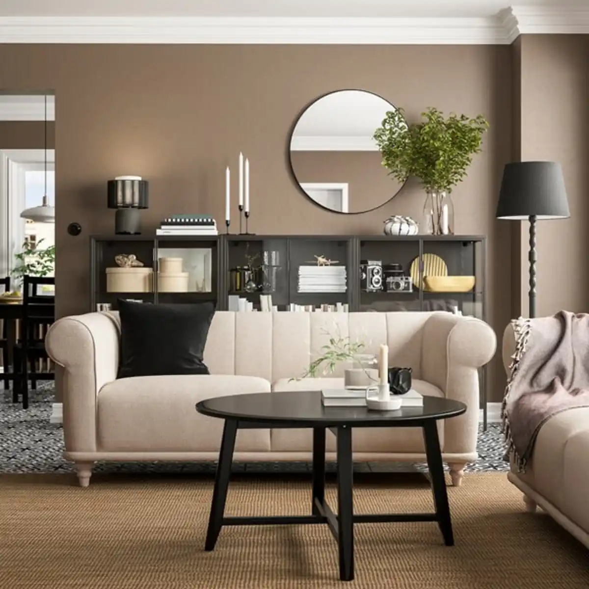 Bild 3 von VISKAFORS 2er-Sofa, Lejde hellbeige/Birke