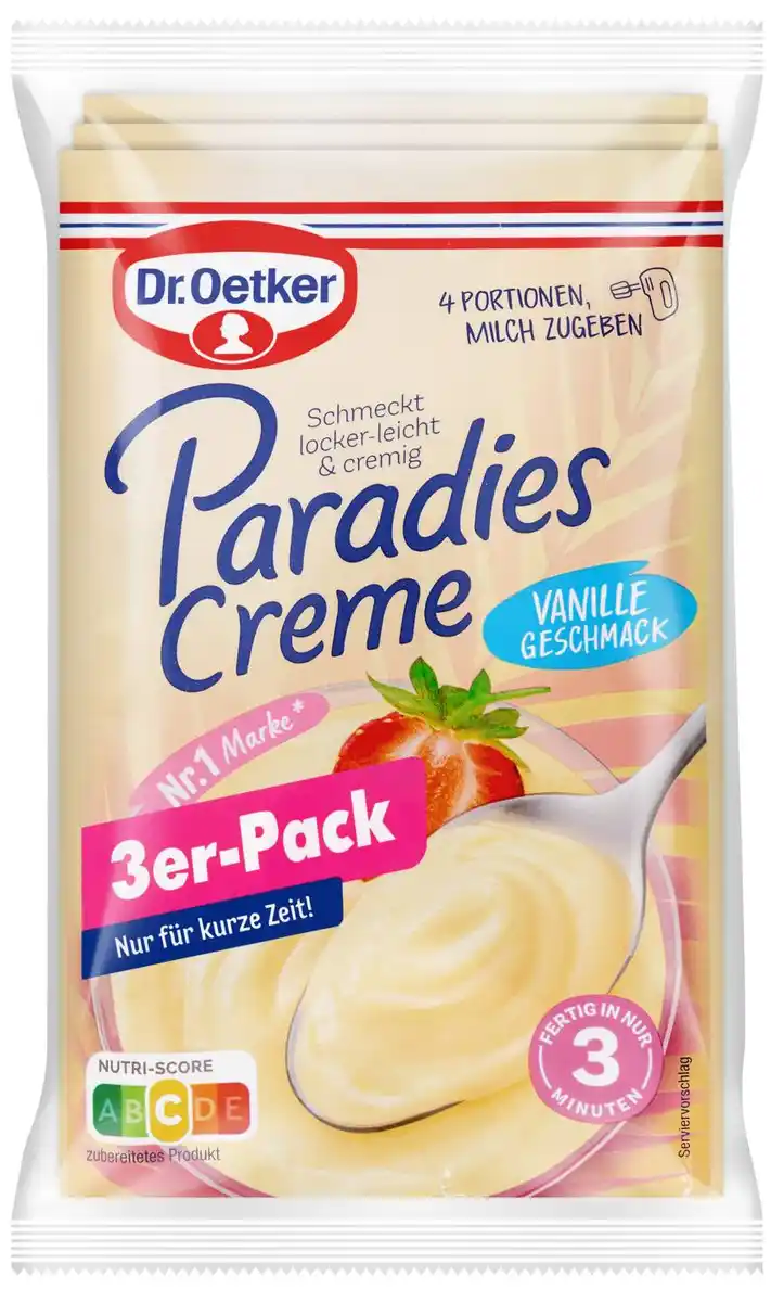 Bild 1 von DR. OETKER Paradiescreme, 3 St. = 180 - 220-g-Packg.