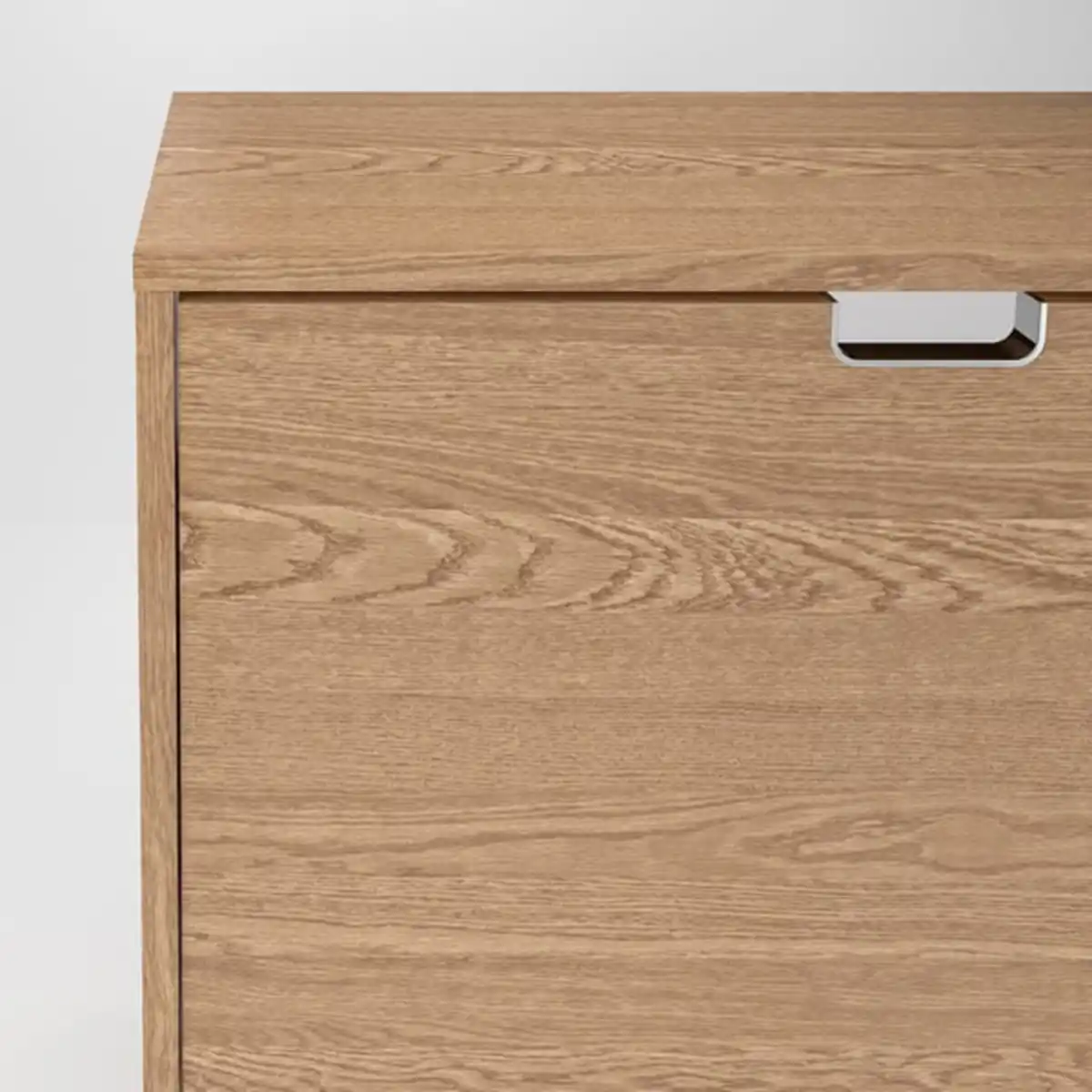 Bild 3 von STÄLL Schuhschrank 4 Fächer, Eichenfurnier, 96x17x90 cm