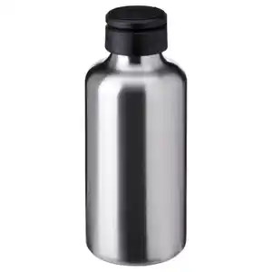 ENKELSPÅRIG Wasserflasche, Edelstahl/schwarz, 0.7 l