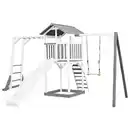 Bild 1 von Spielturm, Grau, Weiß, Holz, Kunststoff, 446x241.9x349 cm, EN 71, CE, FSC 100%, Outdoor Spielzeug, Spieltürme