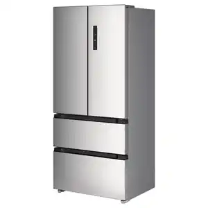 RIBBENÅS Kühl-/Gefrierschrank doppeltürig, IKEA 700 frei stehend/Edelstahl, 347/169 l