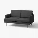 Bild 1 von GRILLSTORP 2er-Sofa, Gunnared dunkelgrau/Metall