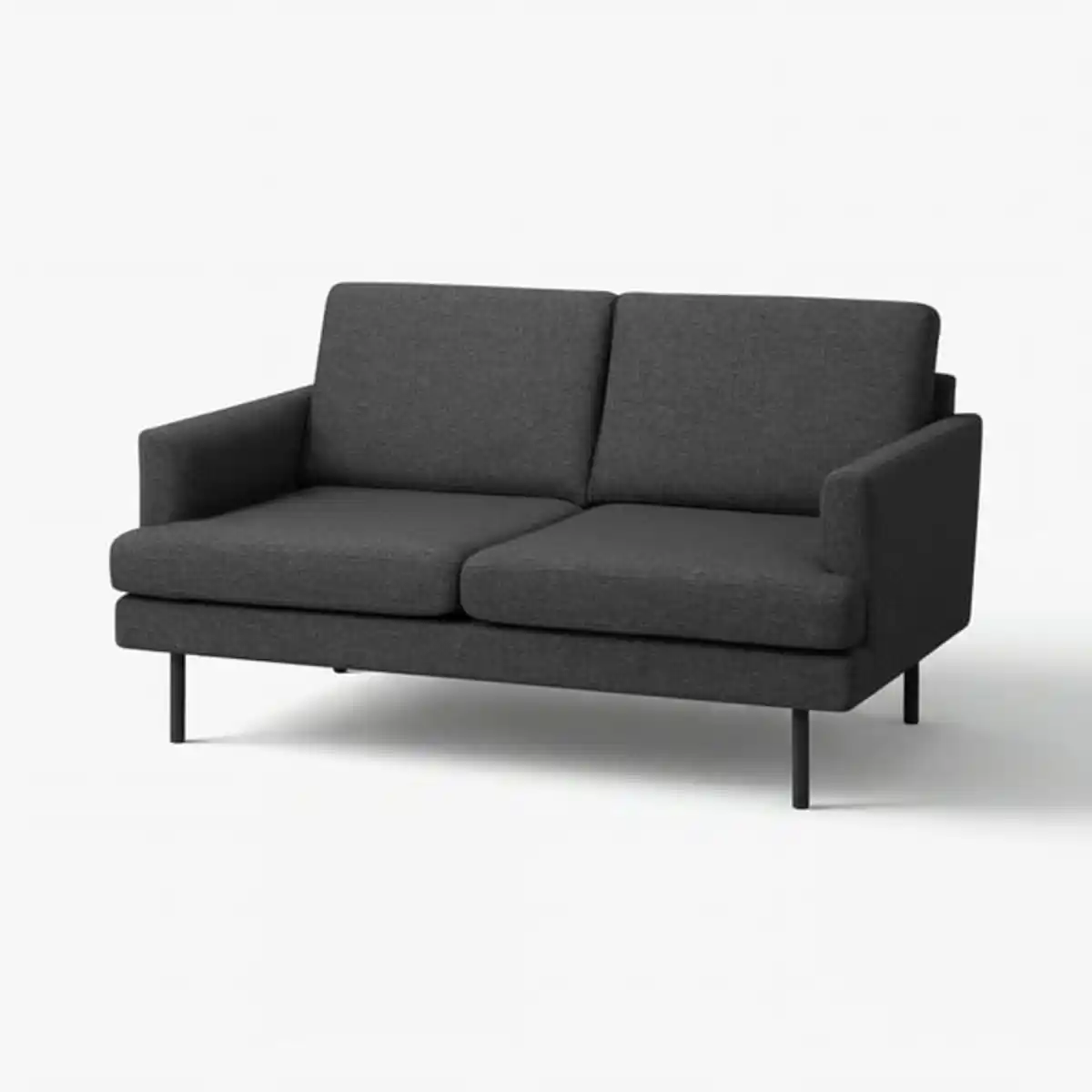 Bild 1 von GRILLSTORP 2er-Sofa, Gunnared dunkelgrau/Metall