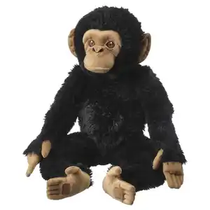 SANDLÖPARE Stoffspielzeug, Schimpanse/schwarz, 32 cm