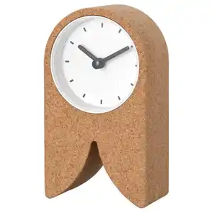 FLODKRÄFTA Uhr, Kork weiß, 8x15x4 cm