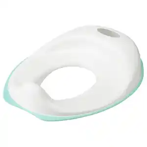 TOSSIG Toilettensitz, weiß/türkis