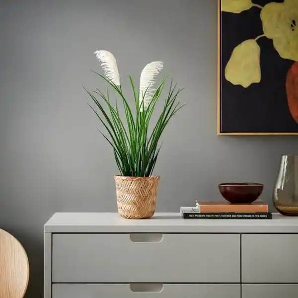 Bild 2 von FEJKA Topfpflanze, künstlich, drinnen/draußen/Gras, 12 cm