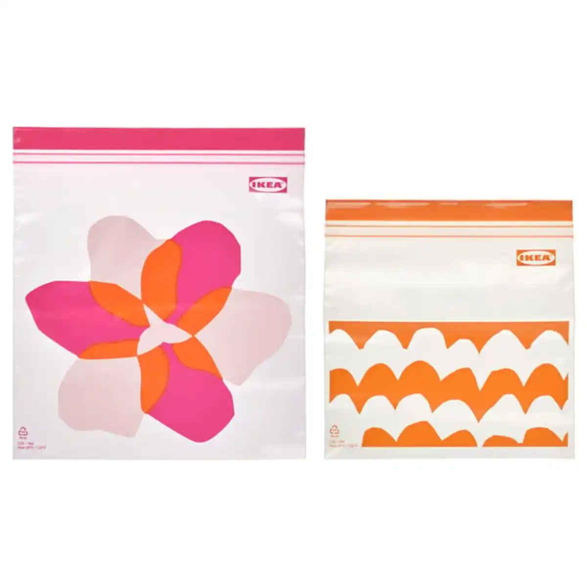 Bild 2 von ISTAD Beutel, wiederverschließbar, rosa/orange, 2.5/1.2 l