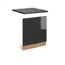 Bild 1 von Vicco Frontblende, Schwarz Hochglanz, Honigeiche, Holzwerkstoff, Rechteckig, 60x57.2x60 cm, Küchen, Küchenmöbel, Küchenschränke, Küchenunterschränke