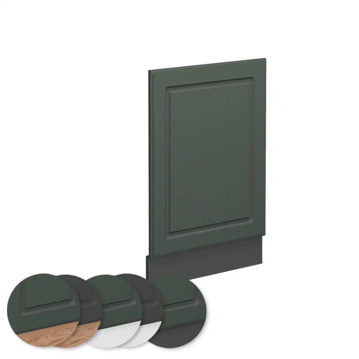 Bild 1 von Vicco Frontblende, Grün, Anthrazit, Holzwerkstoff, Rechteckig, 45x67.4x60 cm, Küchen, Küchenmöbel, Küchenschränke, Küchenunterschränke
