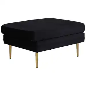 Livetastic Hocker, Schwarz, Gold, Metall, rechteckig, 90x49x70 cm, Wohnzimmer, Hocker, Sitzhocker