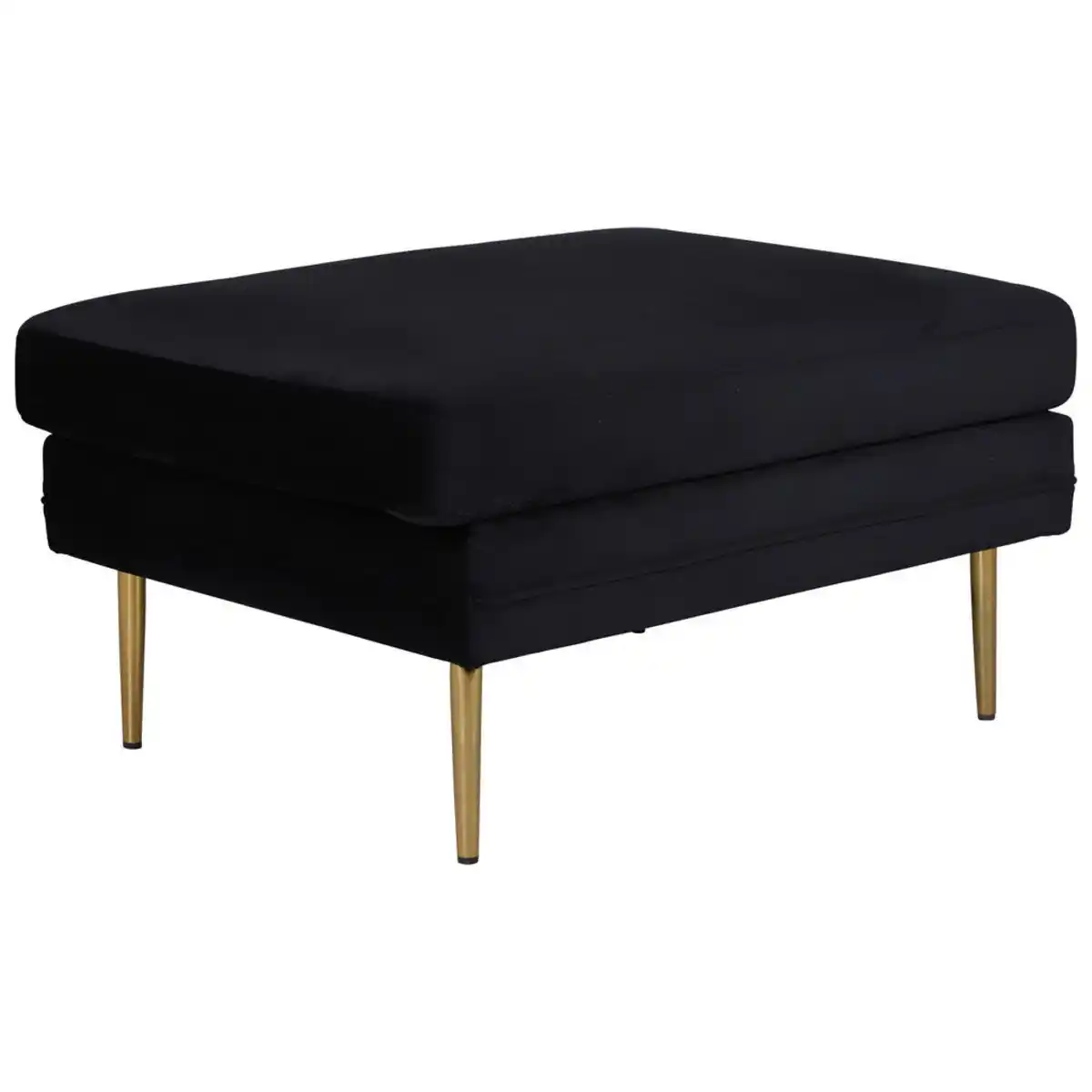 Bild 1 von Livetastic Hocker, Schwarz, Gold, Metall, rechteckig, 90x49x70 cm, Wohnzimmer, Hocker, Sitzhocker