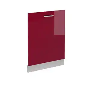 Vicco Frontblende, Rot, Weiß, Holzwerkstoff, Rechteckig, 60x81.8x1.6 cm, Küchen, Küchenmöbel, Küchenschränke, Küchenunterschränke
